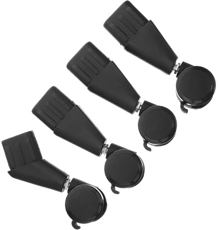 Gatuida 4pezzi Ruote Per Sedie Scrivania Resistenti Sostituzione Rotelle Ricambio Per Sedie Girevoli Compatibili Pavimenti e Tappeti Design Silenzioso Per Impieghi Gravosi