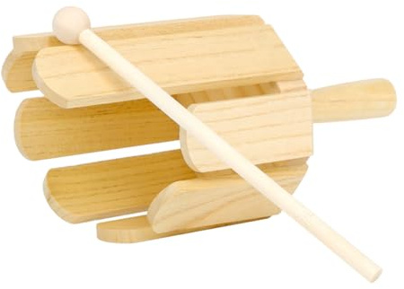Hohopeti Instrument De Percussion Rythmique en Bois Naturel 8 Notes pour Garçon Et Filles Jouet Musical Éducatif pour Éveil Sensoriel Ensemble Percussion en Bois
