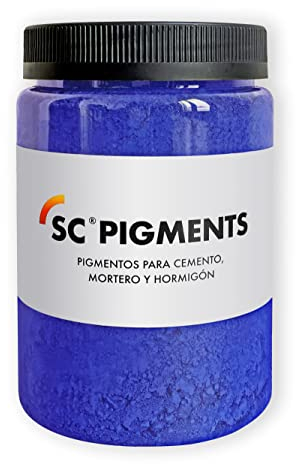 SERRA CIMENTS SC Pigments® Ref: Color Azul HWR · Pigmento Colorante Azul Ultramar HWR para cemento, mortero, hormigón, yeso y cal Peso: ± 500 g.