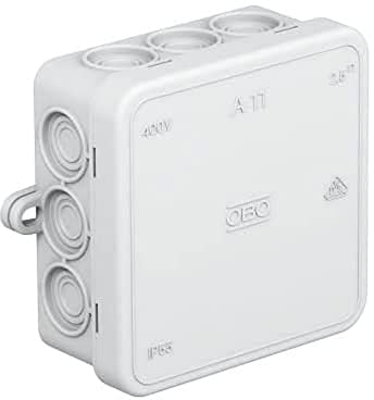 OBO Bettermann Kabelabzweigkasten A 11 (10 Stück/Pack) | 85x85x40mm | 12 Eingänge
