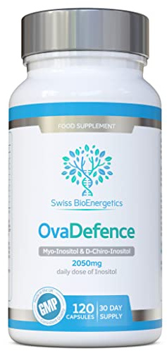 Myo Inositol & D Chiro Inositol OvaDefence, PCOS Supplement - 2050mg, 30 Day Supply | with Methyl Folate, Chromium & Methylated B Vitamins | Balanced 40:1 for Hormonal & Ovarian Support – UK Made
