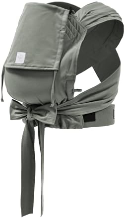 Stokke Limas Babytrage Glacier Green (OCS) - Half Buckle Babytrage für Neugeborenee - Drei Trageoptionen - Sicher von Geburt an & bis zu 15 kg