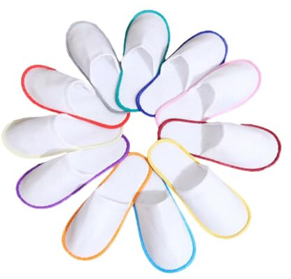 Pantofole Usa E Getta - Set Per Casa, Hotel, Spa, Viaggi - Unisex, Lavabili, Misura 36-40