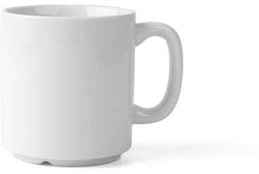 Holst Porzellan BC 129 AR Antje Lot de 6 gobelets empilables en porcelaine 0,29 l Blanc 10,7 x 8,1 x 8,6 cm