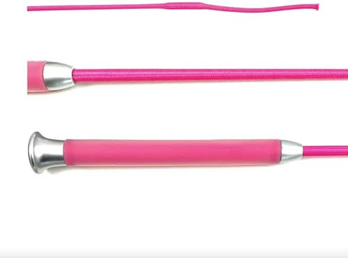JA Horse Cravache de dressage en gel avec poignée en gel (rose, 110 cm)