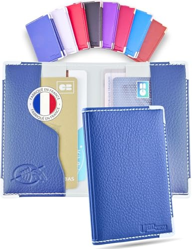 Ugozen Étui Cartes Bancaires RFID Luxéo | Porte Carte Bleue Homme/Femme