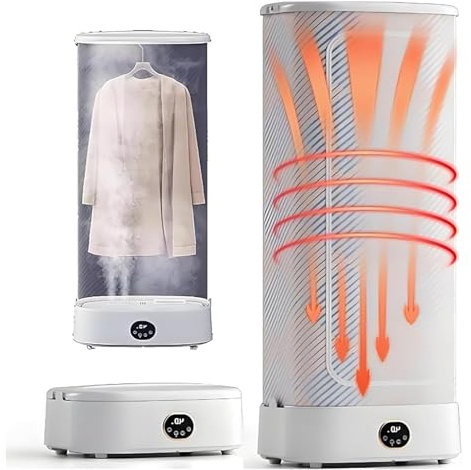 Macchina automatica per stirare da 1000 w, essiccatore elettrico, ferro vapore verticale, pieghevole, vaporizzatore senza fili per indumenti e tessuti, vapore ed essiccazione.