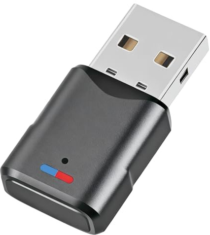 Adaptador Bluetooth USB 5.3 para PS4 PC Switch Mac Dongle Audio Baja Latencia Doble Emparejamiento Compatible Auriculares Altavoces Alcance 20 m Plug Play sin Controlador