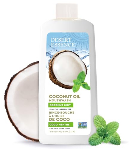DESERT ESSENCE - Coconut Oil Mouthwash, Coconut Mint - 16 fl. oz. (480 ml)