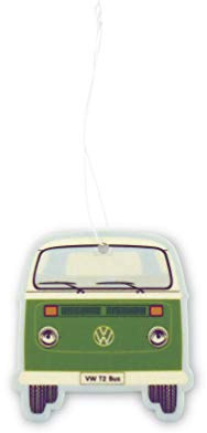BRISA VW Collection - Volkswagen Deodorante per Auto Profumatore Fragranza Campervan T2 Bus design (Tè verde/Verde)