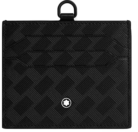 Montblanc Extreme 3.0 Kartenetui 6cc aus Leder in der Farbe Schwarz, Maße: 10cm x 8,5cm x 0,5cm, 129979