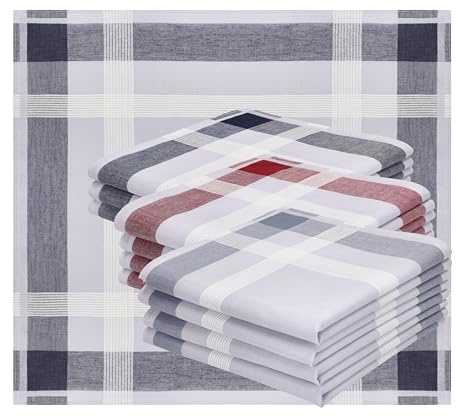 Betz 12 Stück Herren Stoff Taschentücher Set LUX 3 Größe 40x40cm 100% Baumwolle Dessin 20