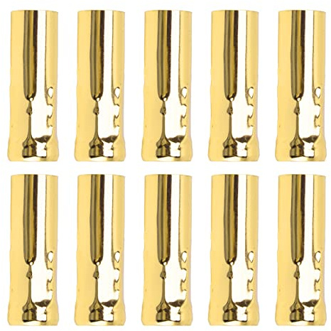 10st E14 Metallrör för Ljuslampsfot Rör Ljuslamphållare Rör Ljuslampshållare Lampfot Belysningstillbehör 25x80mm (Dian Yong Jin)