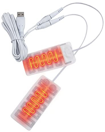 USB Heizfolie, Tragbares USB-Heizkissen, Wiederverwendbares Tuchheizkissen, Komfortables Reise-Heizkissen, Handschuh-Heizfolie, Multifunktionales USB-elektrisches Heizelement für Winterlager im Freien