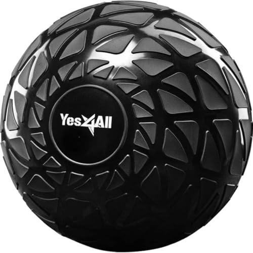 Yes4All MLBA Dynamic Slam Balls 3 kg, Shiny, Medicine Ball Sand Filled No Bounce Exercise Ball, Suitable for Workout and Strength Training