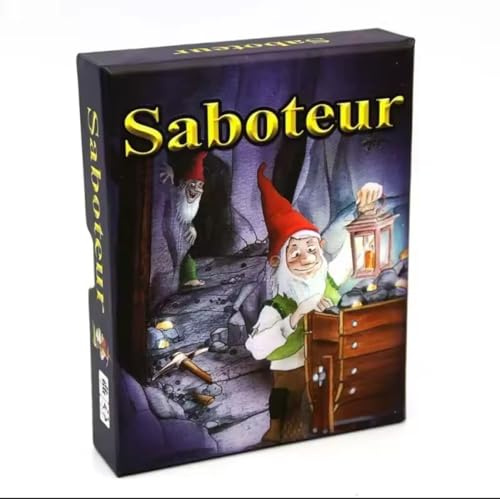 Genérico Saboteur, Juego de Mesa de Estrategia y Cartas, Edición en Ingles