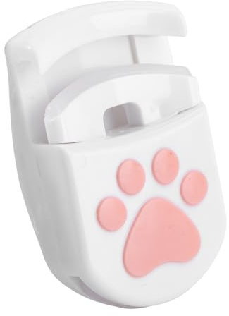 Mikikit Piegaciglia Pratico Portatile Bianco Mini Set per Ciglia e Sopracciglia Impugnatura Antiscivolo per Trucco Professionale e Uso Personale