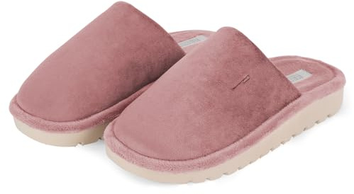 PERLETTI Pantofole Donna Invernali Ultra Leggere - Ciabatte con Suola Rialzata 3cm Casa in Ciniglia Autunno Inverno Calde Comode - Pantofola Comfort Suola Anti Shock Antiscivolo Ragazza (Rosa, 38/39)