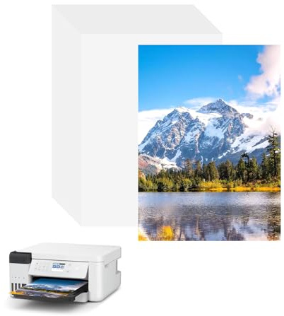 100 Sheets 200 GSM High Gloss A4 Photo Paper (297x210mm) Glossy Printer Paper for Inkjet Printers, Premium A4 Printing Paper