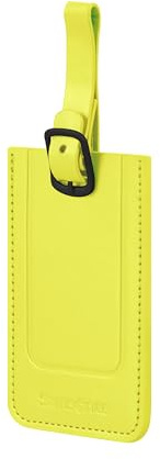 Samsonite TA Revolution - Luggage Tag Set (2 Pieces), Tags for suitcases and Bags, with Adjustable Strap, Address Card, Privacy Flap, Lime Green