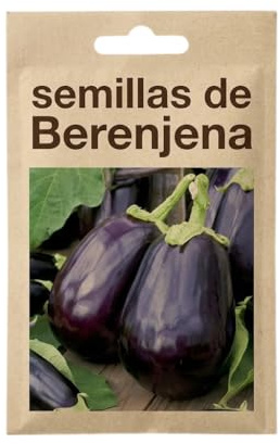 Semillas de Berenjena Negra DECOALIVE para Balcón, Terraza o Huerto con Fruto Oscuro