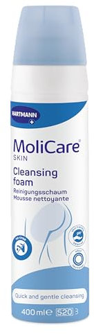 MoliCare Skin Reinigungsschaum: einfache und hautschonende Reinigung, speziell bei Stuhlinkontinenz, 400 ml