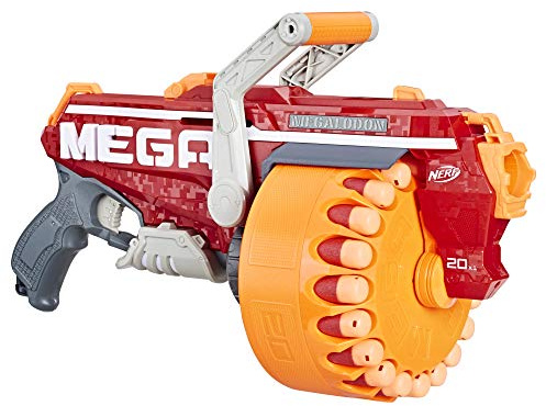 Nerf Hasbro Mega Megalodon Blaster con 20 Dardi Originali