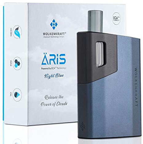 Vaporizzatore WOLKENKRAFT ÄRiS evaporatore premium con CONVECTION ECA + 25 sec. heat-up + bocchino estensibile... *BLU NOTTE*
