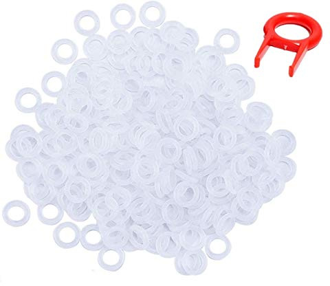 120Pcs Rubber O-Ring Switch Dampeners Keycaps for Cherry MX Switch Gaming Mechanical Keyboards Dampers DIY Replace (White)