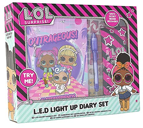 OnlineStreet Secret Diary Light Up Stationary Sets for Girls - Diary Journal, Sequin Diary Set and Diary Set with Accessories for Girls, for Art and Craft