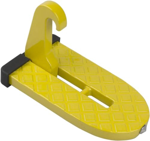 cartaoo Car Door Step, Folding Roof Ladder Hook Pedal with Safety Hammer Locking Hook Side Steps for Roof Climb Tool