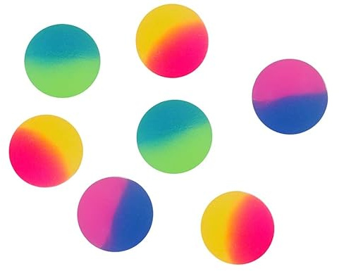 K-Toys 6 palline colorate in gomma, 23 mm, per feste
