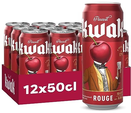 Kwak Bière rouge Pack 12 Canettes 50cl