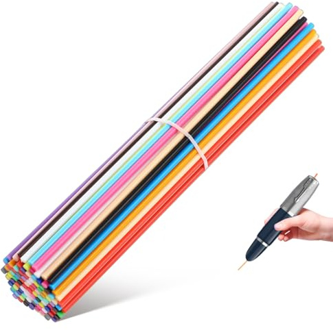 PartyKindom 2 penne 3D a filamento per pittura 3D per bambini dai 10 ai 12 anni, filamento per stampante 3D, forniture di stampa 3D, forniture di stampa 3D, 2 fili