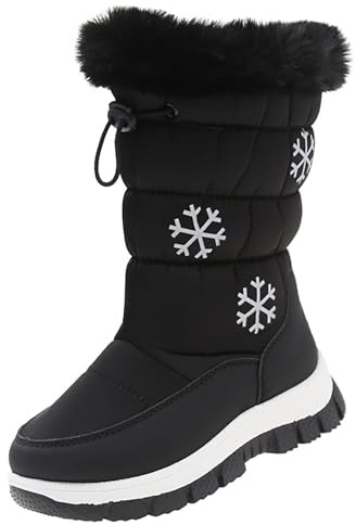 Chaussures de ski pour filles - Couleur unie - Antidérapantes et respirantes - Pour femme