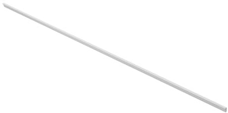 GTV Lungo Maniglia per mobili Pillar, alluminio bianco opaco, sottile ed elegante, per mobili alti, versatile, 1200 x 18,5 x 10,7 mm, con viti, moderna e funzionale