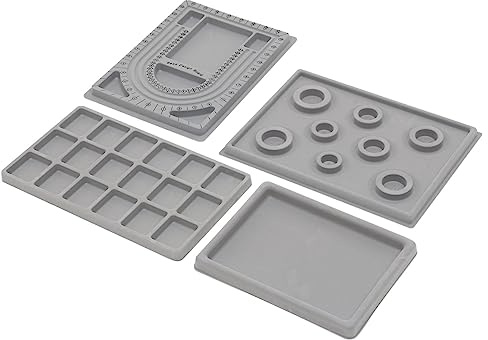 BESPORTBLE 4pezzi Vassoio Per Perline Design Per Creazione Gioielli Scatola Organizzatrice Per Bracciali E Collane Piastra Per Progettazione Beads Strumento Necessario Per Realizzare Gioielli