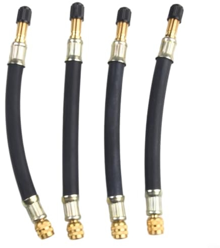 Accédez à l'intérieur des pneus avec ce lot de 4 rallonges de valve double de 150 mm