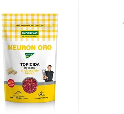 Generico Veleno per Topi e Ratti in Grano 1,5 kg – Esca Topicida ad Alta Attrattività Aroma Cioccolato Bianco – Efficace su Tutte Le Taglie – con Amaricante per Cani e Gatti ed Altri Animali