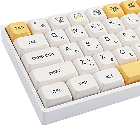 Tsungup PBT-Tastenkappen, 137-Tasten, Farbstoff-Sublimation, XDA-Profil, japanische Tastenkappen für ANSI-Layout, Gateron/Cherry MX-Schalter, mechanische Tastatur