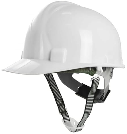 BAUSTER® Casque de protection pour chantier Blanc Casque de chantier pour adulte Casque de travail Casque de construction Garantie de sécurité