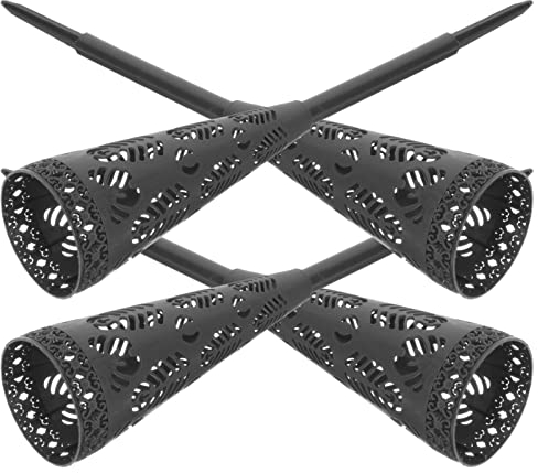 Warmhm Künstliche Friedhofsblumen Vase Mit Erdspieß 4er-Pack Gedenkvase Für Den Außenbereich Für Grab Wetterbeständiger Kunststoffbehälter