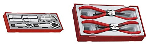Teng TTSN11Stud and Nut Remover Set, 11 Pieces & TT4747Mega Bite Circlip Plier Set