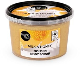 Organic Shop 250ml Body Scrub Milk & Honey