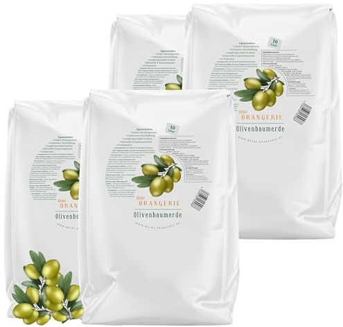 Meine Orangerie Olivenbaum Erde 20 L - Spezial Erde für Olivenbaum - mit Olivenbaumdünger - Blumenerde für Olivenbaum - Spezialsubstrat für mediterrane Kübelpflanzen und Gehölze (2 Sack)