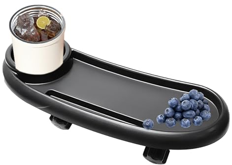 Snack-Tablett Für Kinderwagen, Universelles Kinderwagen-Snack-Tablett Mit Getränkehalter, Snack-Tablett Für Kinder, Multifunktionaler Kinderwagen-Organizer Für Kinderwagen (schwarz)