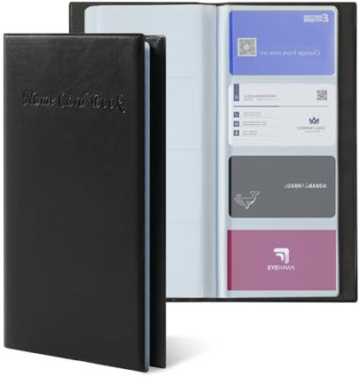 Visitenkarten Aufbewahrung für 400 Visitenkartenbox, Visitenkartenmappe,Visitenkartenetui, PU-Leder Visitenkarten Etui, Visitenkarten,Ordner Organizer,Business Card Holder,Visitenkarten Halter