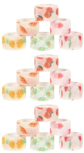 Veemoon Pet Self Adhesive for Dogs and Cats 18pcs Fruit Design Injury Wraps Veterinary Fixing Tape Protective Pet Supply