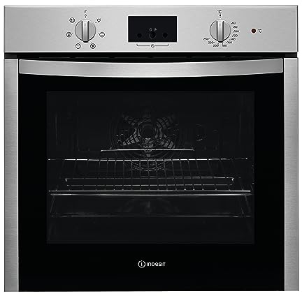 Indesit IFW 55Y4 IX - Forno Classe Energetica A 71 Litri – Forno Elettrico da Incasso Ventilato - Autopulente - Colore Inox - Larghezza 59,5cm, Profondità 55,1cm, Altezza 59,5cm