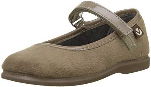 victoria Bailarinas Alba Terciopelo & Tira Adherente & Suela Al Tono 102752 para Niñas Taupe 22
